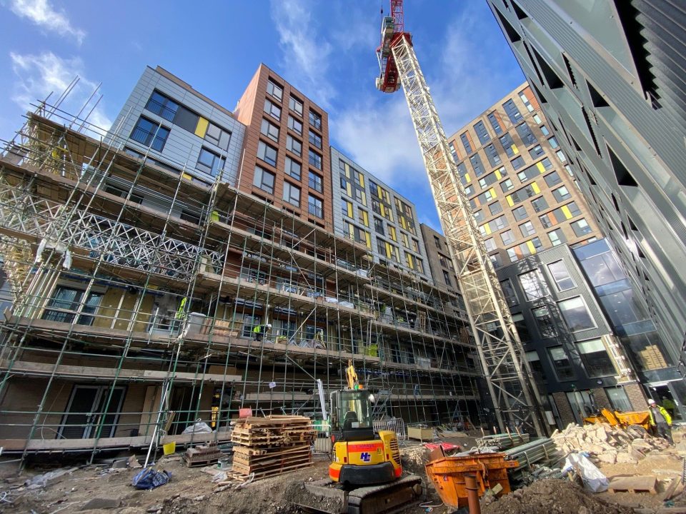 Sheffield Uni rainscreen cladding project photo